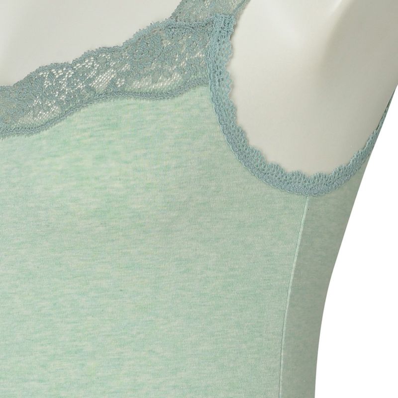 OHOTORO Pleated Cami Top キャミソール　ライトブルー セール】Lace Design Halter Neck Cami / レースデザイン