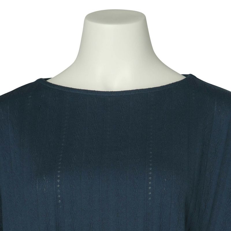 【KID BLUE】＊新品未使用タグ付き＊半袖 ストライプ 天竺 トップス レーシー天竺JQ[5分袖トップス] | KID BLUE OFFICIAL ONLINE STORE