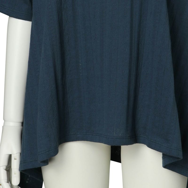 【KID BLUE】＊新品未使用タグ付き＊半袖 ストライプ 天竺 トップス レーシー天竺JQ[5分袖トップス] | KID BLUE OFFICIAL ONLINE STORE