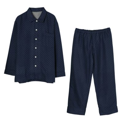 新品・未使用 長袖パジャマ  KID BLUE  サックスストライプ