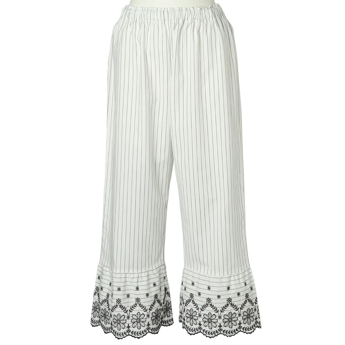 23ストライプエンブ[7分袖パジャマ] | KID BLUE OFFICIAL ONLINE STORE