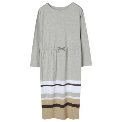 23天竺パネルボーダー[長袖ナイティ]