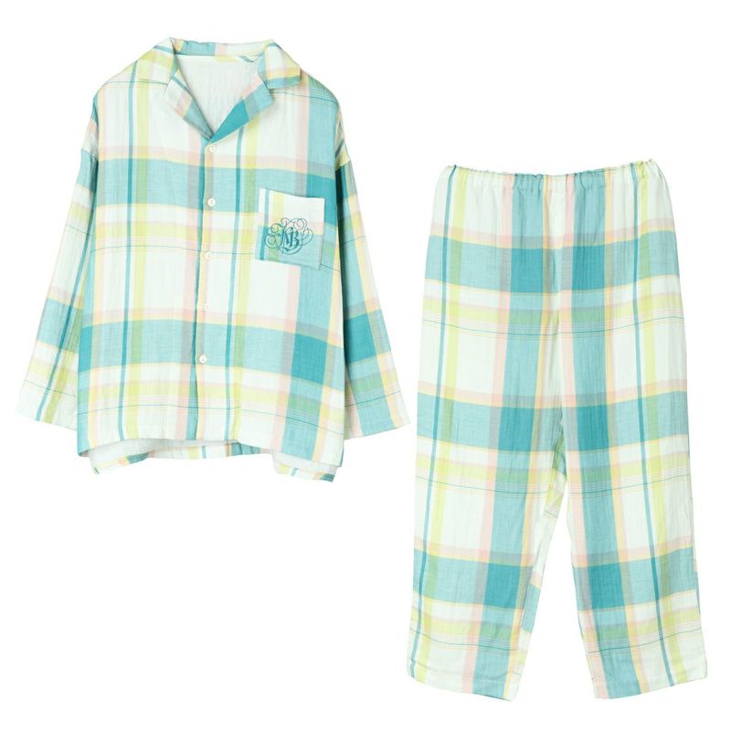 トリプルガーゼブランケットチェック[【メンズ】長袖パジャマ] | KID BLUE OFFICIAL ONLINE STORE