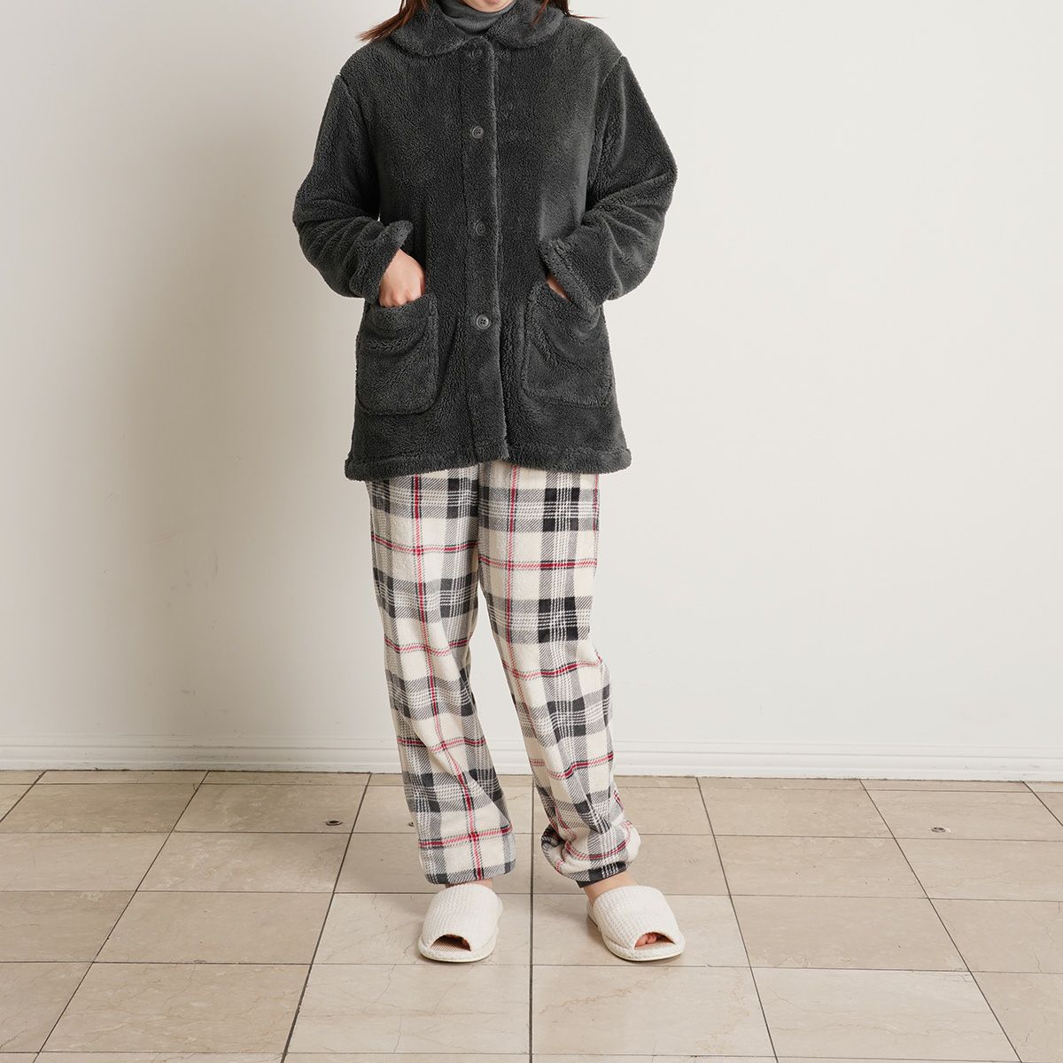 エコフラッフィーシャギー[前開き長袖トップス] | KID BLUE OFFICIAL