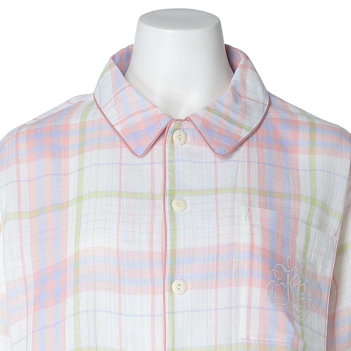 Wガーゼラインチェック[長袖パジャマ] | KID BLUE OFFICIAL ONLINE STORE