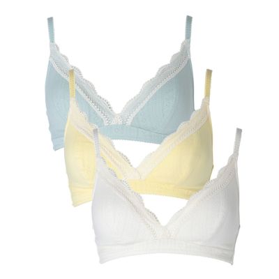 25オーガニックコットンメッシュ[フックアイソフトブラジャー(ノンワイヤー)]
