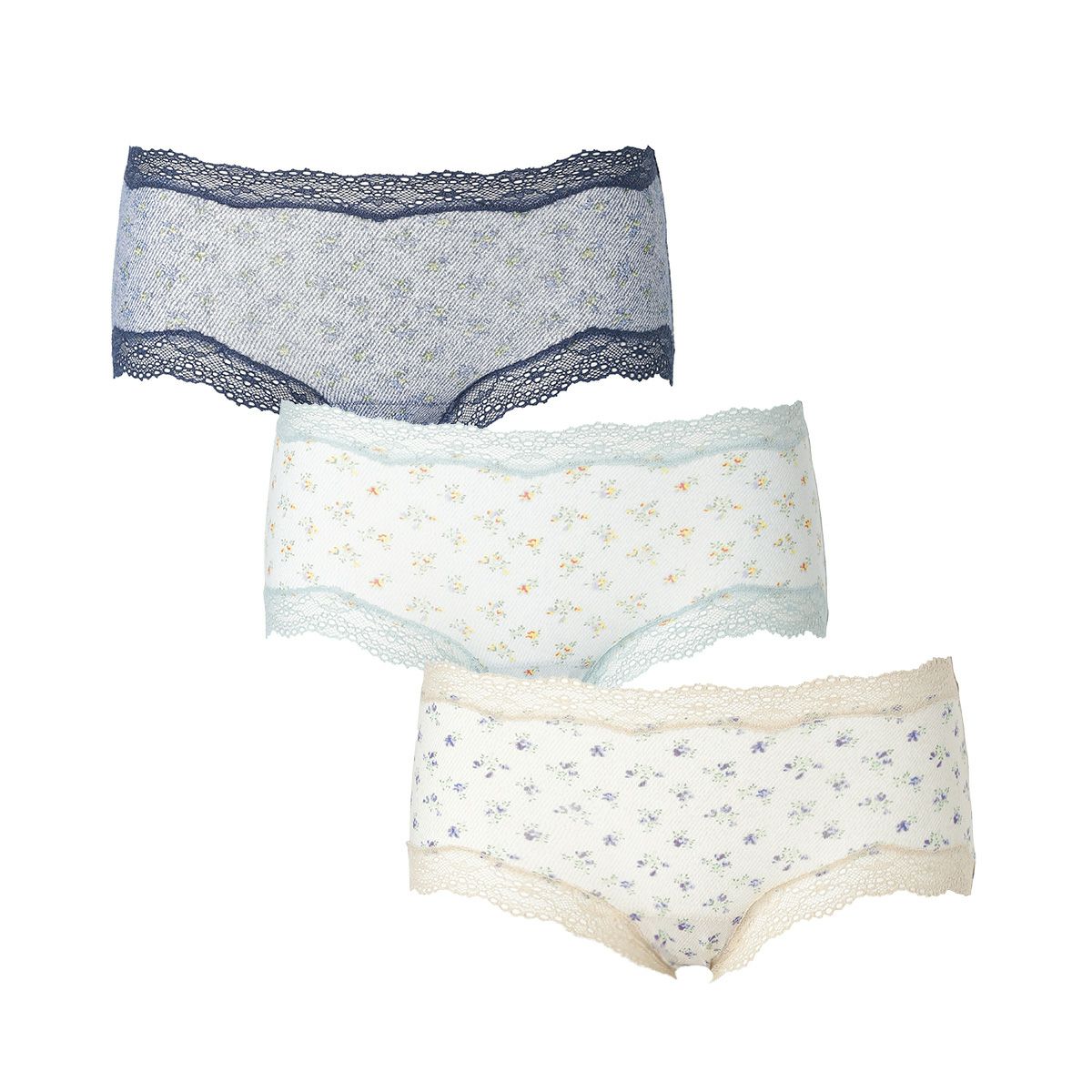 ■ KID BLUE キッドブルー ブラジャー　ショーツセットデニムフラワー　M KID BLUE ブラジャー キッドブルー -25デニムフラワーPT