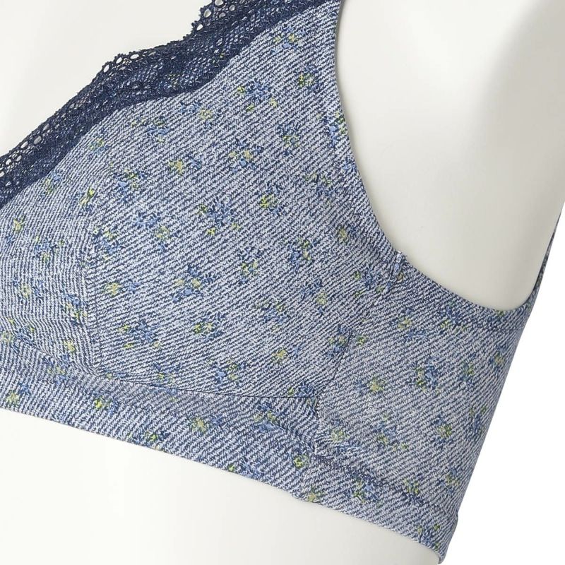 ■ KID BLUE キッドブルー ブラジャー　ショーツセットデニムフラワー　M 楽天市場】【マラソン限定クーポン対象！】 KID BLUE / キッド