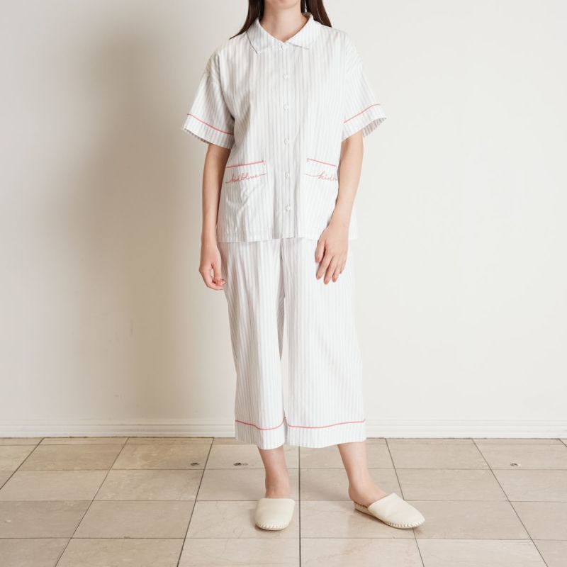 キッドブルー　ストライプ  パジャマ シャツ 25ピンストライプ[半袖パジャマ] | KID BLUE OFFICIAL ONLINE STORE