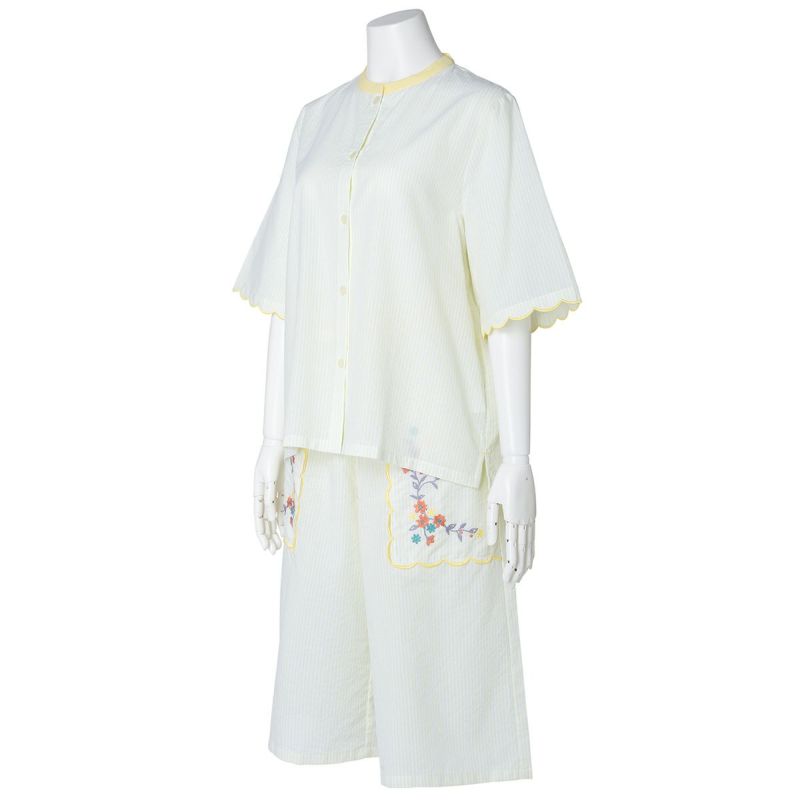 新品　キッドブルー セットアップ 25ストライプエンブ[5分袖パジャマ] | KID BLUE OFFICIAL ONLINE