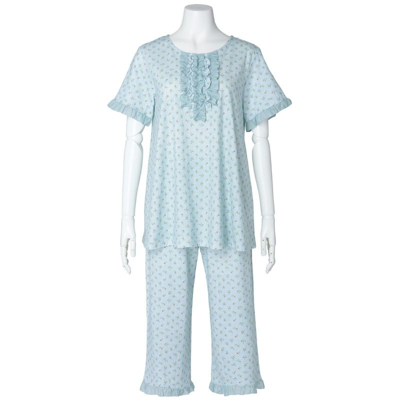 KID BLUE 小花柄半袖パジャマ Mサイズ デニムフラワーPtN[半袖パジャマ] | KID BLUE OFFICIAL ONLINE STORE