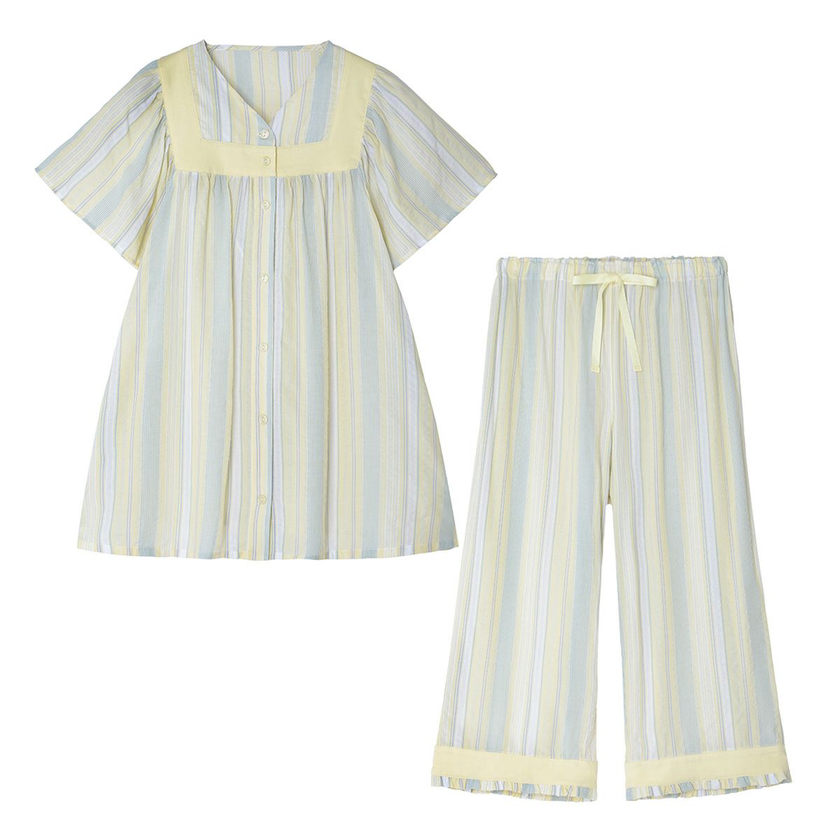 25CRサッカーストライプ[7分袖パジャマ] | KID BLUE OFFICIAL ONLINE STORE