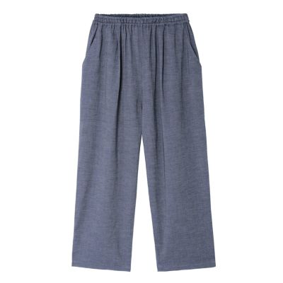 25シャンブレーデニム[8分丈ボトムス]