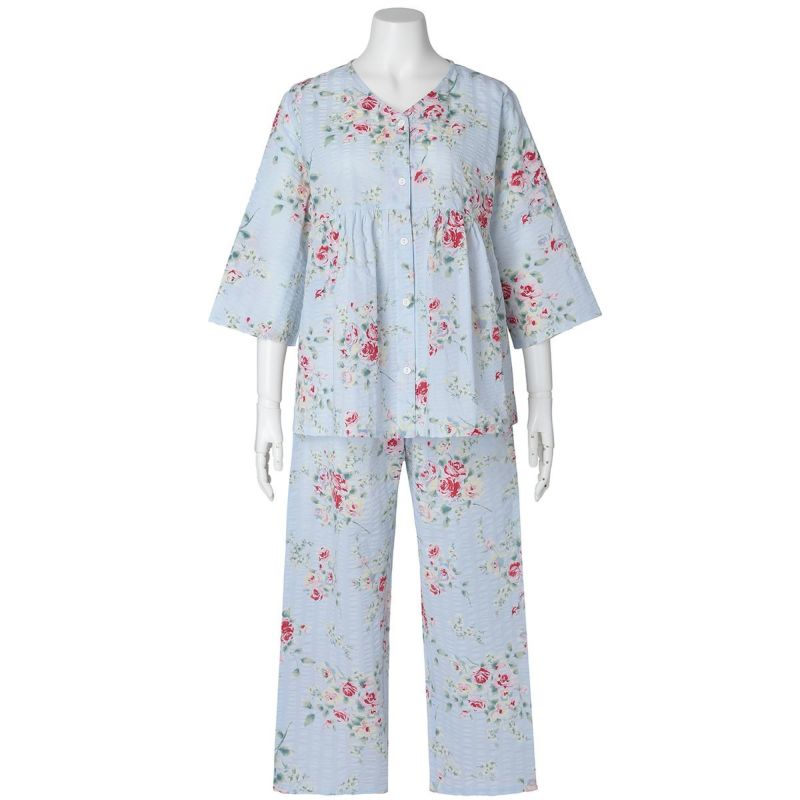 【新品】KID BLUE レディースワンピース小花柄パジャマ 楽天市場】コットン ワンピース（ブランドキッドブルー