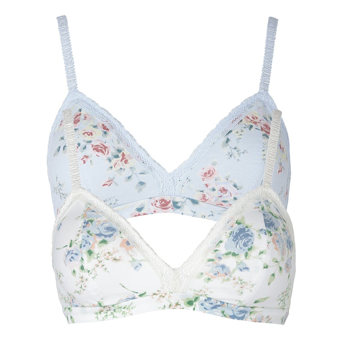 コットンドットメッシュJQ[フックアイソフトブラジャー(ノン