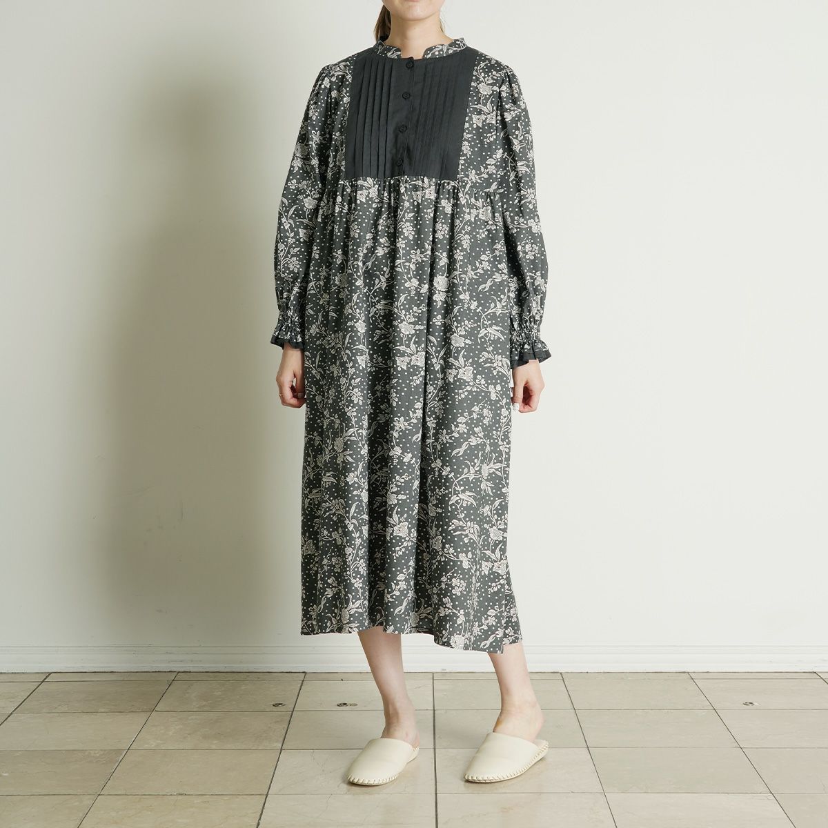 25AW LIBERTYプリント[長袖ワンピース] | KID BLUE OFFICIAL ONLINE STORE