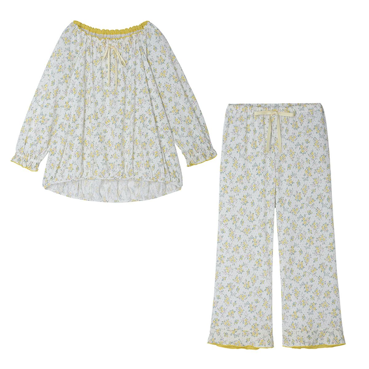 25ストライプエンブ[9分袖パジャマ] | KID BLUE OFFICIAL ONLINE STORE