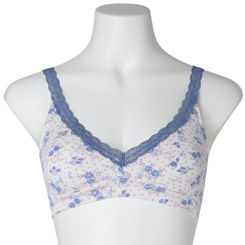 ピンドットフラワー[ソフトブラジャー(ノンワイヤー)] | KID BLUE