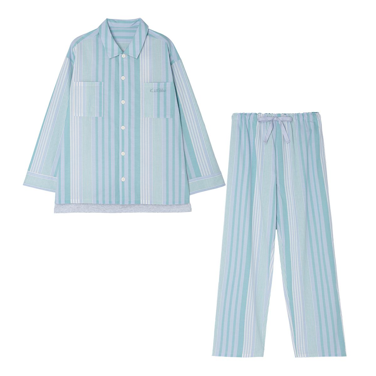 ストライプギンガム[8分袖パジャマ] | KID BLUE OFFICIAL ONLINE STORE