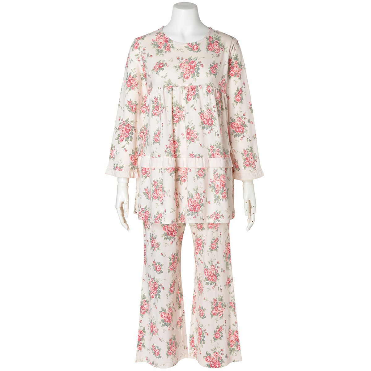 キッドブルー 25オータムローズN ルームウェア 9分袖 くるぶし丈 上下セット パジャマ KID BLUE 送料無料 25オータムローズN[9分袖パジャマ] | KID BLUE OFFICIAL ONLINE STORE