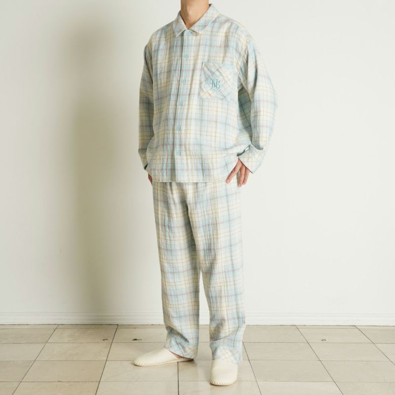 トリプルガーゼオンブレーチェック[長袖パジャマ] | KID BLUE OFFICIAL