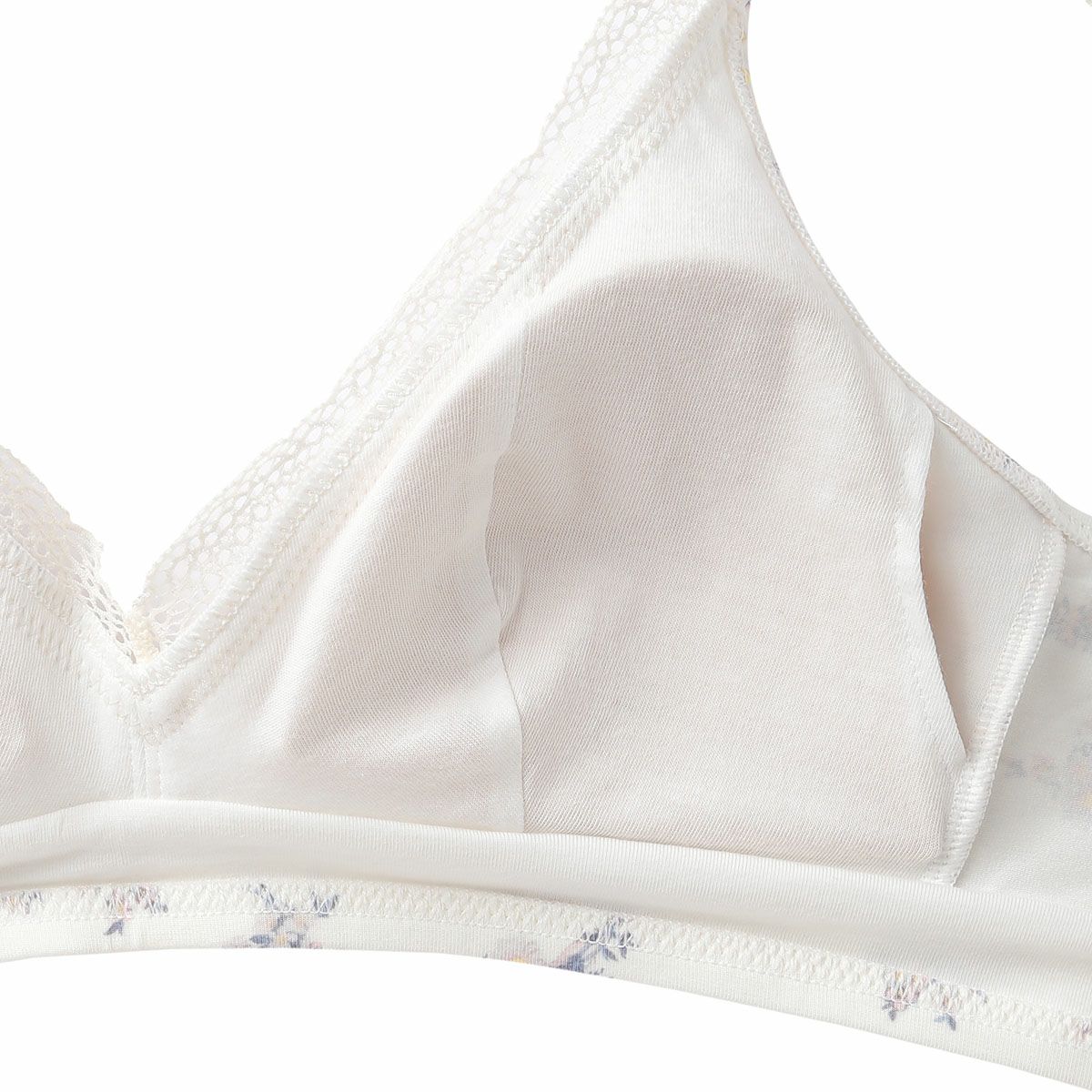 26ブリティッシュブーケ[フックアイソフトブラジャー(ノンワイヤー