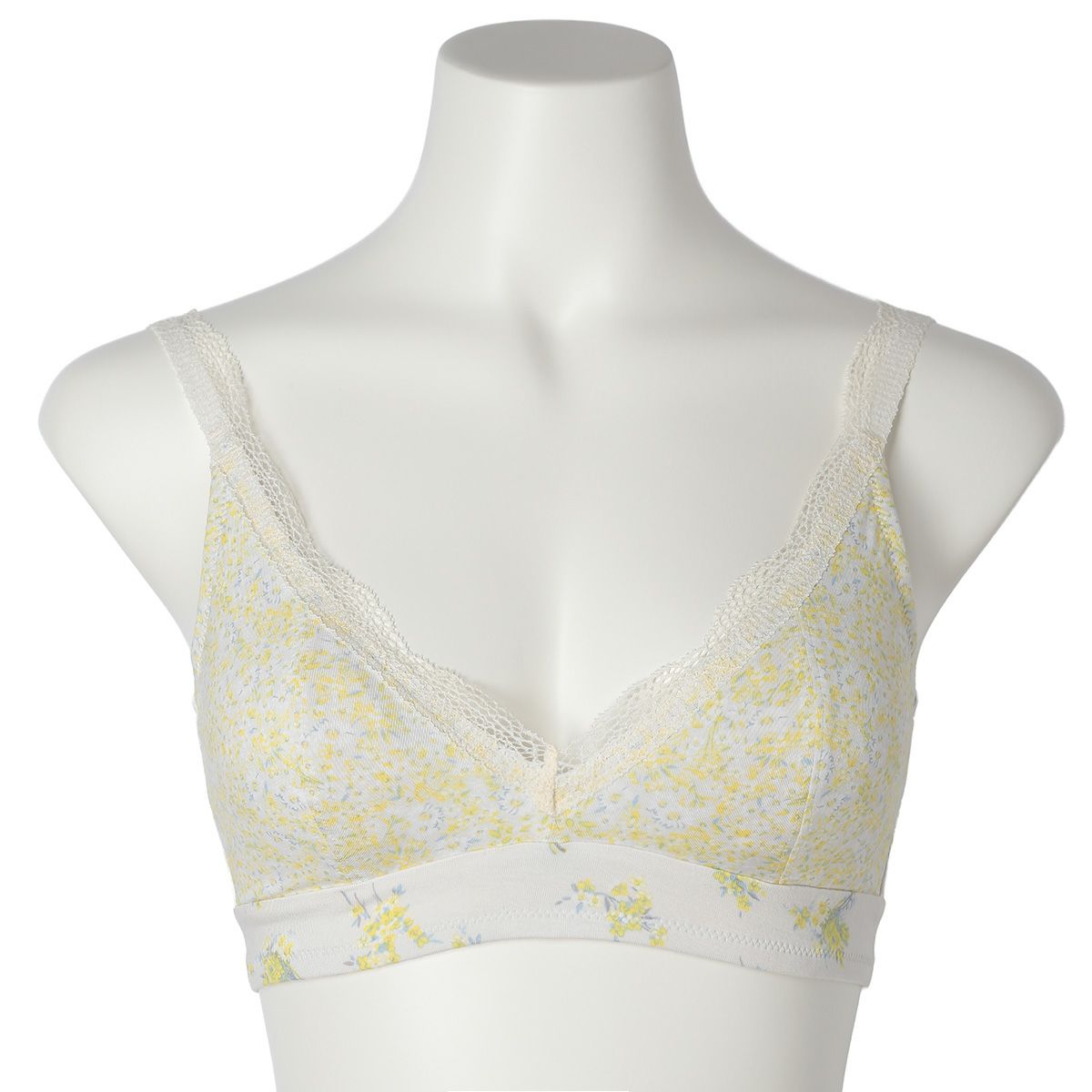 26ブリティッシュブーケ[フックアイソフトブラジャー(ノンワイヤー