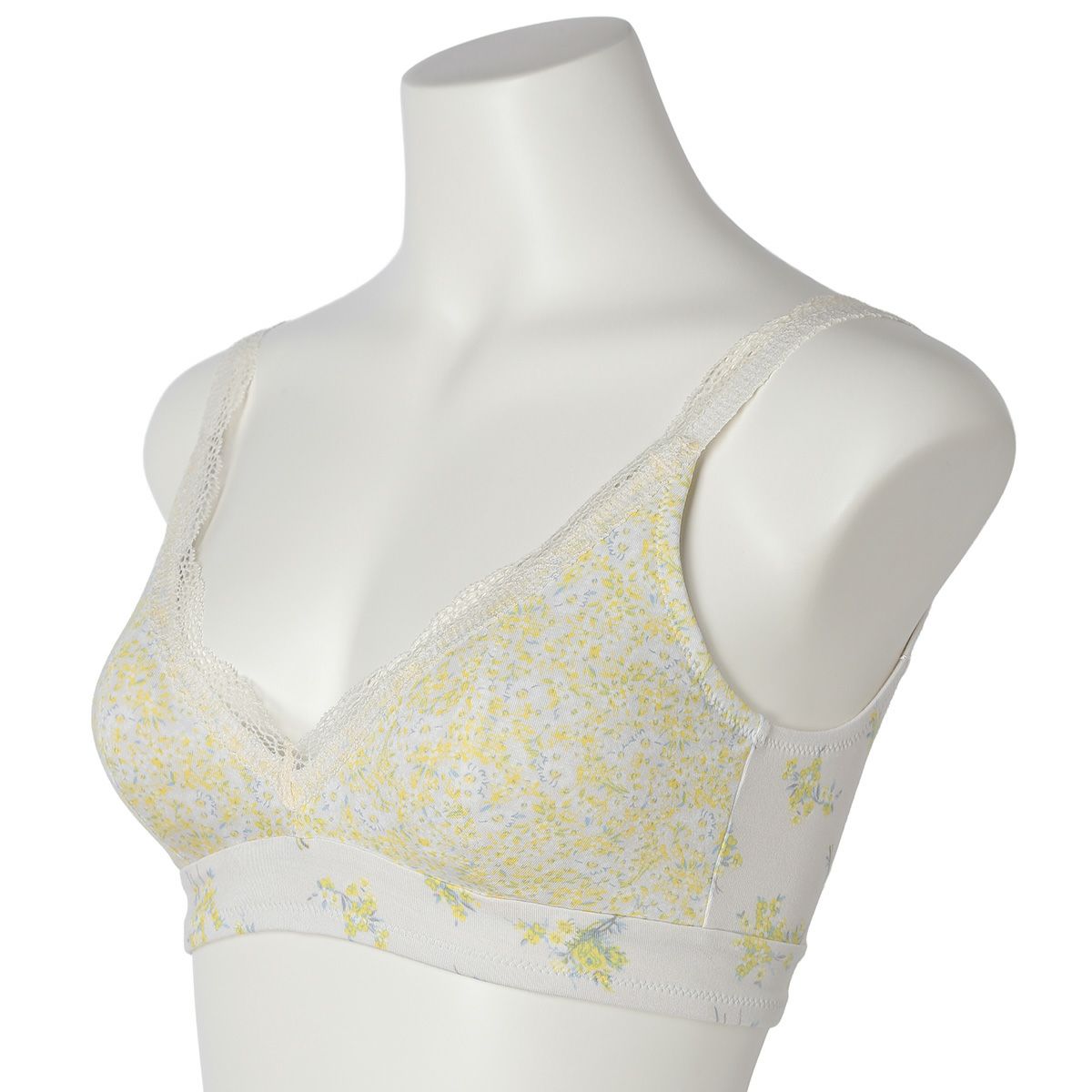 26ブリティッシュブーケ[フックアイソフトブラジャー(ノンワイヤー