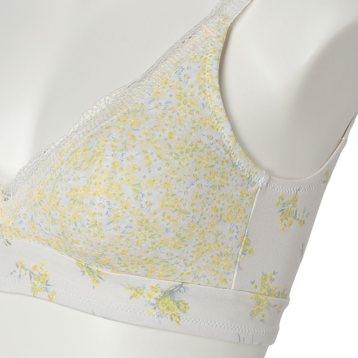 26ブリティッシュブーケ[フックアイソフトブラジャー(ノンワイヤー